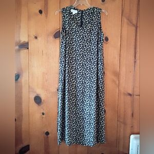 Vintage Tanner Sleeveless Floral  A-line Maxi Dress